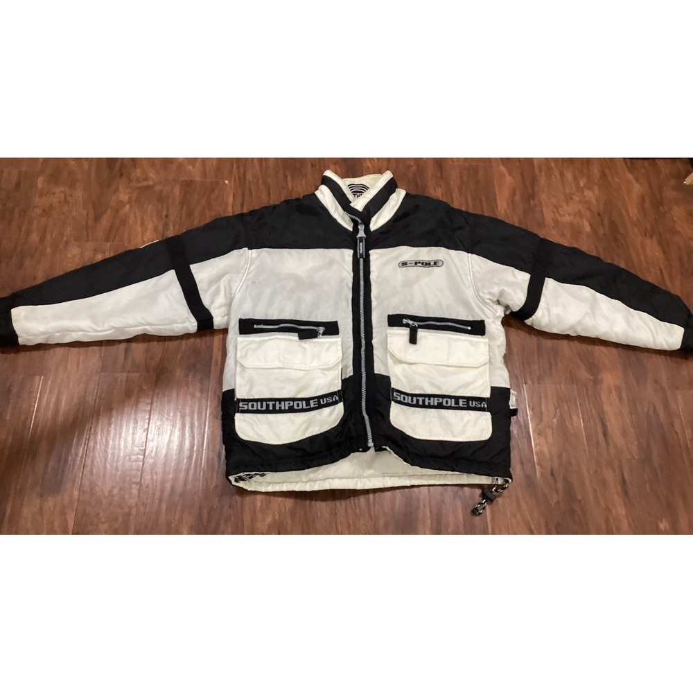 VINTAGE Southpole Jacket Men Puffer Reversible Y2K ‎ Coat Size Large